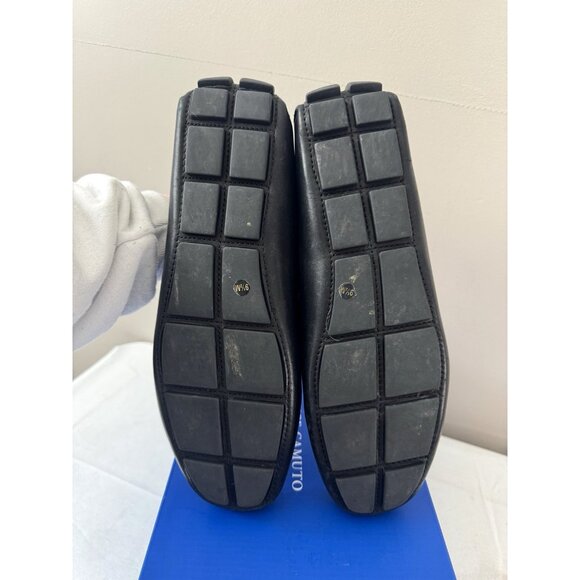 Vince Camuto Men 9.5 Black Leather VY- Esmail Driving Loafer Slip On Streetwear - Picture 10 of 15